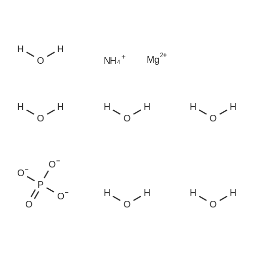 Ammonium magnesium phosphate hexahydrate