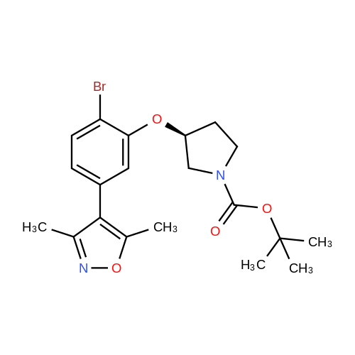 (S)-tert-Butyl 3-(2-bromo-5-(3,5-dimethylisoxazol-4-yl)phenoxy)pyrrolidine-1-carboxylate