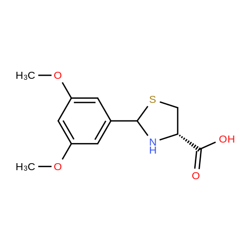 (4S)-2-(3,5-Dimethoxyphenyl)thiazolidine-4-carboxylic acid