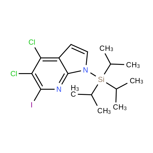4,5-Dichloro-6-iodo-1-(triisopropylsilyl)-1H-pyrrolo[2,3-b]pyridine