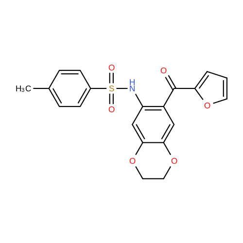 886493 74 9 N 7 Furan 2 Carbonyl 2 3 Dihydrobenzo B 1 4 Dioxin 6 Yl 4 Methylbenzenesulfonamide Ambeed