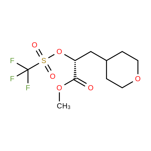 (R)-Methyl 3-(tetrahydro-2H-pyran-4-yl)-2-(((trifluoromethyl)sulfonyl)oxy)propanoate