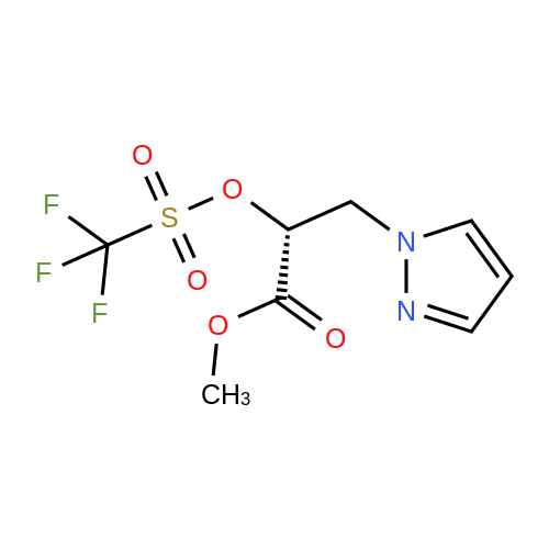 (R)-Methyl 3-(1H-pyrazol-1-yl)-2-(((trifluoromethyl)sulfonyl)oxy)propanoate