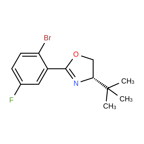 (S)-2-(2-Bromo-5-fluorophenyl)-4-(tert-butyl)-4,5-dihydrooxazole