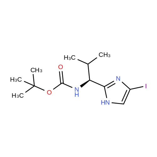 (S)-tert-Butyl (1-(4-iodo-1H-imidazol-2-yl)-2-methylpropyl)carbamate