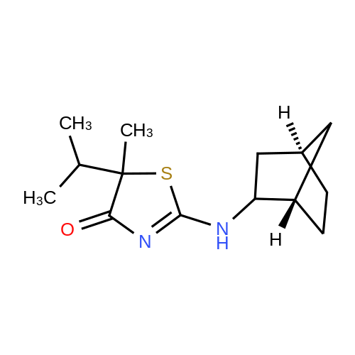 2-((1S,4R)-Bicyclo[2.2.1]heptan-2-ylamino)-5-isopropyl-5-methylthiazol-4(5H)-one