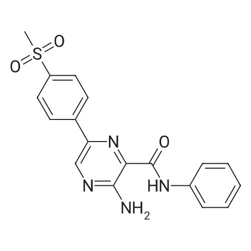 3-Amino-6-(4-(methylsulfonyl)phenyl)-N-phenylpyrazine-2-carboxamide