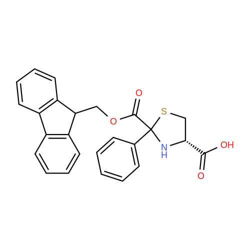 (4S)-2-(((9H-Fluoren-9-yl)methoxy)carbonyl)-2-phenylthiazolidine-4-carboxylic acid