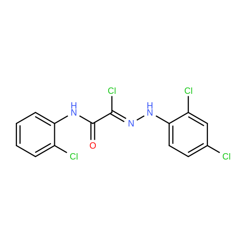 2-Chloro-N-(2-chlorophenyl)-2-[2-(2,4-dichlorophenyl)hydrazono]acetamide
