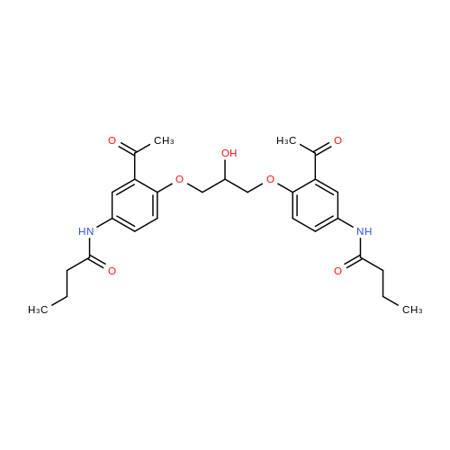N,N'-(((2-Hydroxypropane-1,3-diyl)bis(oxy))bis(3-acetyl-4,1-phenylene))dibutyramide