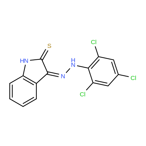 3-(2-(2,4,6-Trichlorophenyl)hydrazono)indoline-2-thione