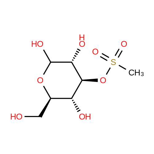 (3R,4S,5R,6R)-2,3,5-Trihydroxy-6-(hydroxymethyl)tetrahydro-2H-pyran-4-yl methanesulfonate