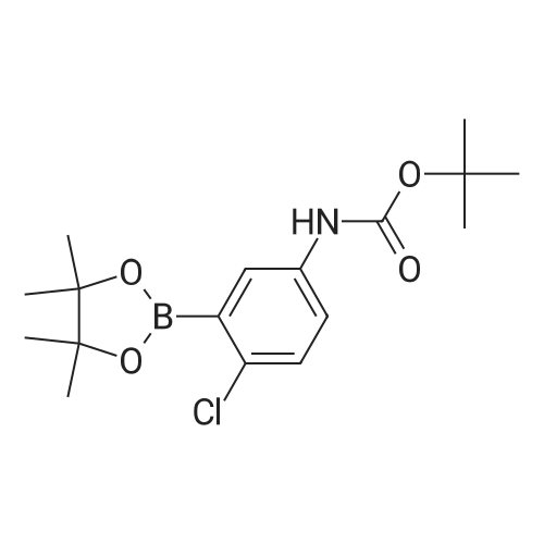 tert-Butyl (4-chloro-3-(4,4,5,5-tetramethyl-1,3,2-dioxaborolan-2-yl)phenyl)carbamate