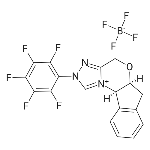 (5aS,10bR)-2-(Perfluorophenyl)-4,5a,6,10b-tetrahydro-2H-indeno[2,1-b][1,2,4]triazolo[4,3-d][1,4]oxazin-11-ium tetrafluoroborate