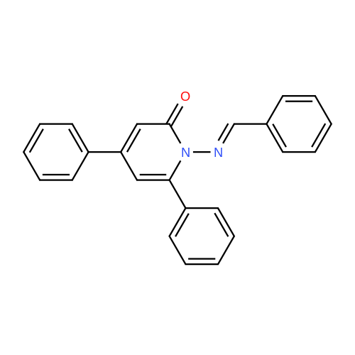 1-(Benzylideneamino)-4,6-diphenylpyridin-2(1H)-one