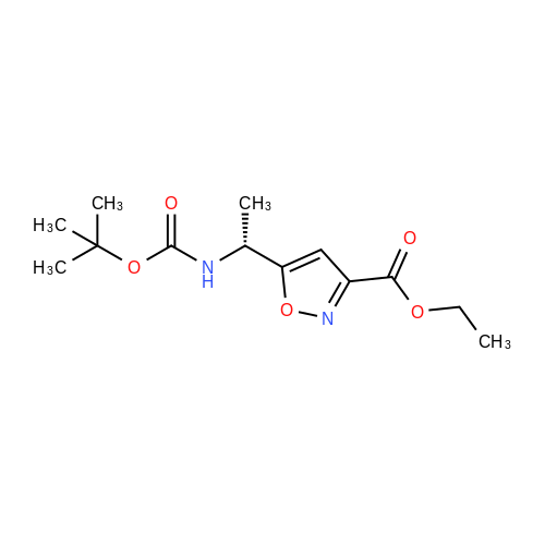 (R)-Ethyl 5-(1-((tert-butoxycarbonyl)amino)ethyl)isoxazole-3-carboxylate