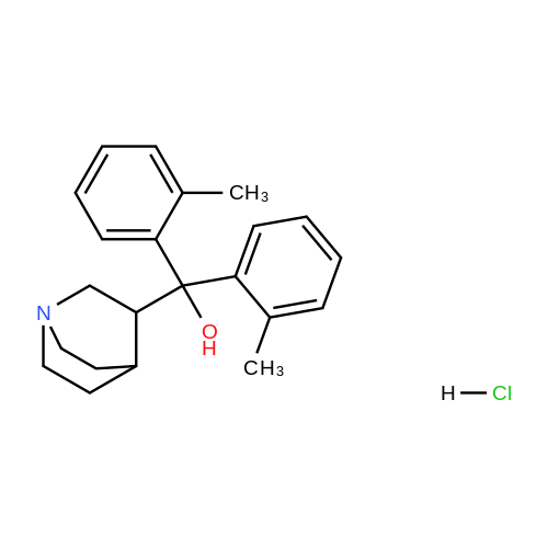 Quinuclidin-3-yldi-o-tolylmethanol hydrochloride