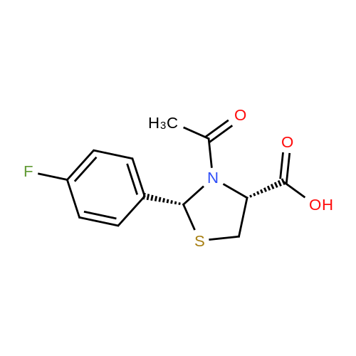 (2R,4R)-3-Acetyl-2-(4-fluorophenyl)thiazolidine-4-carboxylic acid