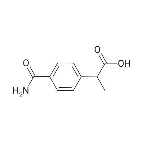 2-(4-Carbamoylphenyl)propanoic acid