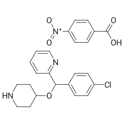 2-((4-Chlorophenyl)(piperidin-4-yloxy)methyl)pyridine 4-nitrobenzoate