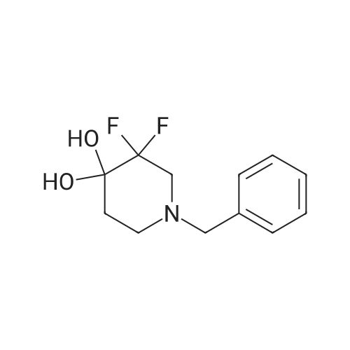 1-Benzyl-3,3-difluoropiperidine-4,4-diol