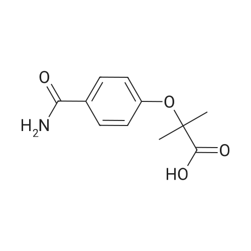 2-(4-Carbamoylphenoxy)-2-methylpropanoic acid