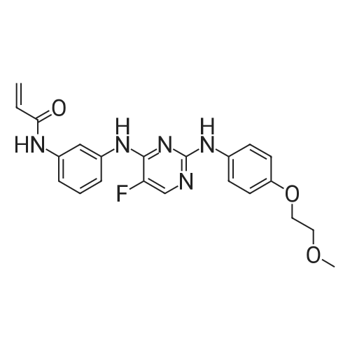 N-(3-((5-Fluoro-2-((4-(2-methoxyethoxy)phenyl)amino)pyrimidin-4-yl)amino)phenyl)acrylamide