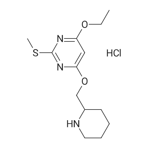 4-Ethoxy-2-(methylthio)-6-(piperidin-2-ylmethoxy)pyrimidine hydrochloride