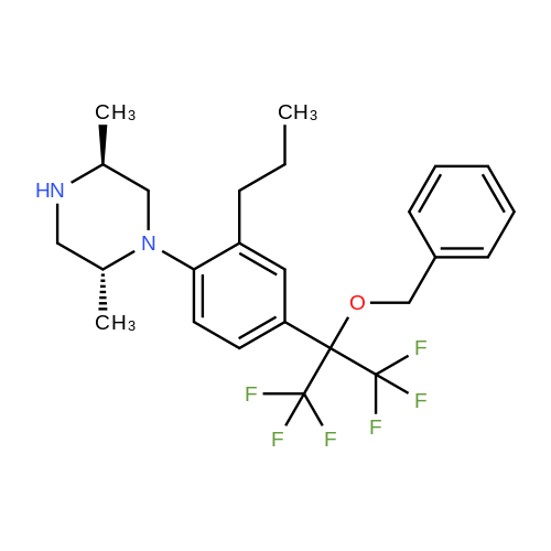 (2R,5S)-1-(4-(2-(Benzyloxy)-1,1,1,3,3,3-hexafluoropropan-2-yl)-2-propylphenyl)-2,5-dimethylpiperazine