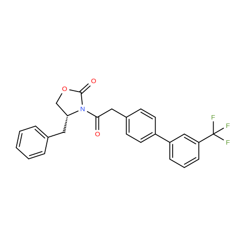 (R)-4-Benzyl-3-(2-(3'-(trifluoromethyl)-[1,1'-biphenyl]-4-yl)acetyl)oxazolidin-2-one