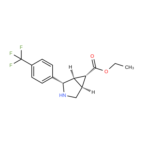 (1R,2S,5S,6R)-Ethyl 2-(4-(trifluoromethyl)phenyl)-3-azabicyclo[3.1.0]hexane-6-carboxylate