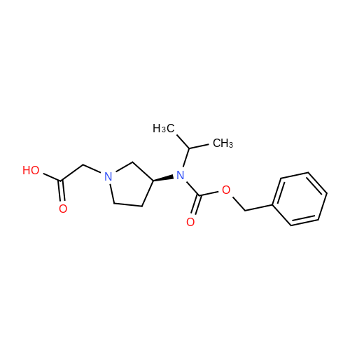 (S)-2-(3-(((Benzyloxy)carbonyl)(isopropyl)amino)pyrrolidin-1-yl)acetic acid