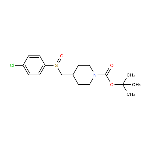 tert-Butyl 4-(((4-chlorophenyl)sulfinyl)methyl)piperidine-1-carboxylate