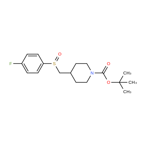 tert-Butyl 4-(((4-fluorophenyl)sulfinyl)methyl)piperidine-1-carboxylate