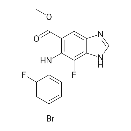 Methyl 6-((4-bromo-2-fluorophenyl)amino)-7-fluoro-1H-benzo[d]imidazole-5-carboxylate