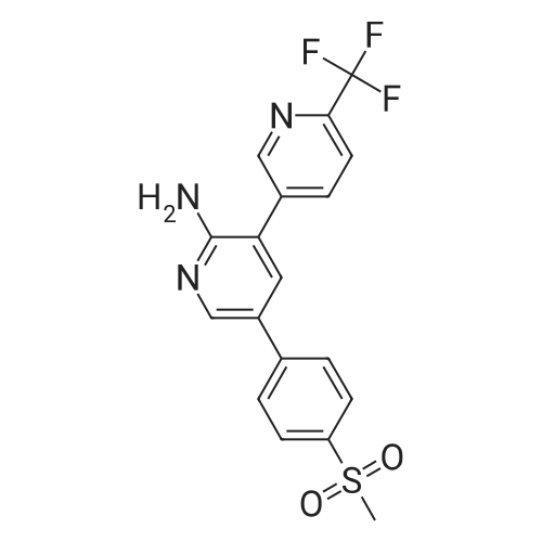 5-(4-(Methylsulfonyl)phenyl)-6'-(trifluoromethyl)-[3,3'-bipyridin]-2-amine