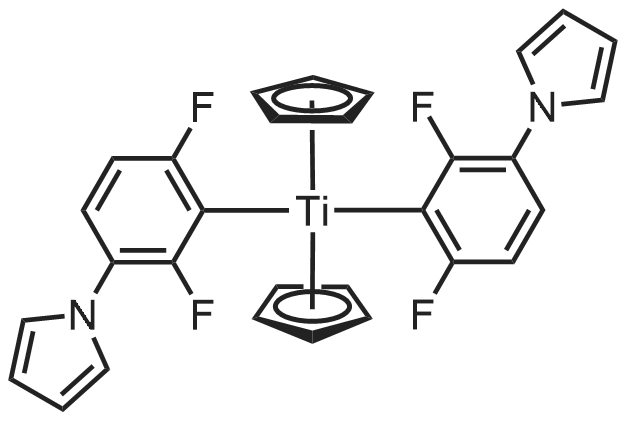 Bis(2,6-difluoro-3-(1-hydropyrrol-1-yl)phenyl)titanocene