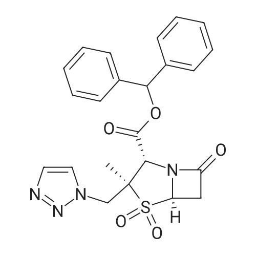 Benzhydryl (2S,3S,5R)-3-((1H-1,2,3-triazol-1-yl)methyl)-3-methyl-7-oxo-4-thia-1-azabicyclo[3.2.0]heptane-2-carboxylate 4,4-dioxide