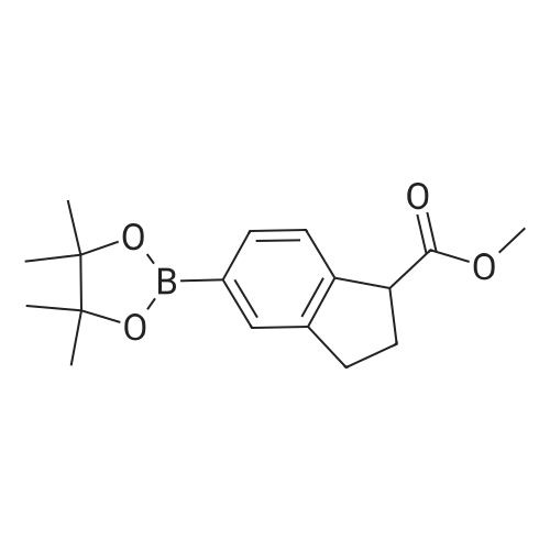 Methyl 5-(4,4,5,5-tetramethyl-1,3,2-dioxaborolan-2-yl)-2,3-dihydro-1H-indene-1-carboxylate
