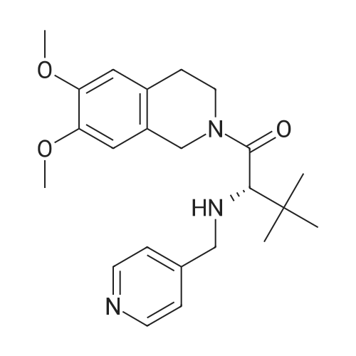 (S)-1-(6,7-Dimethoxy-3,4-dihydroisoquinolin-2(1H)-yl)-3,3-dimethyl-2-((pyridin-4-ylmethyl)amino)butan-1-one
