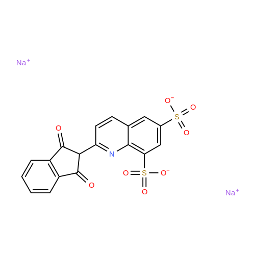Sodium 2-(1,3-dioxo-2,3-dihydro-1H-inden-2-yl)quinoline-6,8-disulfonate