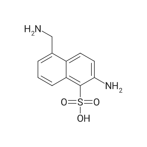 2-Amino-5-(aminomethyl)naphthalene-1-sulfonic acid