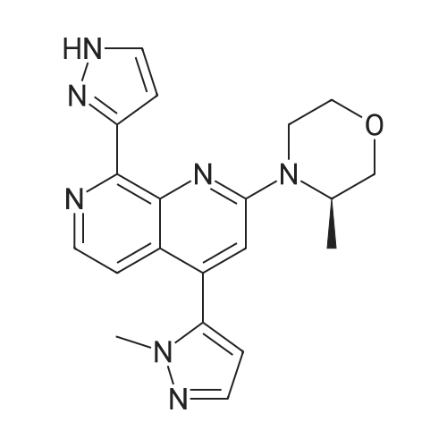 (R)-3-Methyl-4-(4-(1-methyl-1H-pyrazol-5-yl)-8-(1H-pyrazol-3-yl)-1,7-naphthyridin-2-yl)morpholine