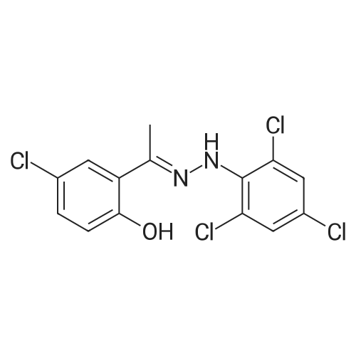 (E)-4-Chloro-2-(1-(2-(2,4,6-trichlorophenyl)hydrazono)ethyl)phenol
