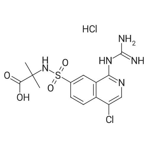 2-((4-Chloro-1-guanidinoisoquinoline)-7-sulfonamido)-2-methylpropanoic acid hydrochloride