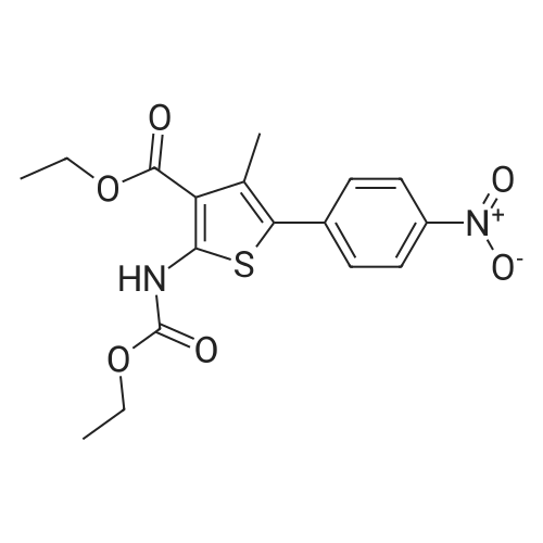 Ethyl 2-((ethoxycarbonyl)amino)-4-methyl-5-(4-nitrophenyl)thiophene-3-carboxylate
