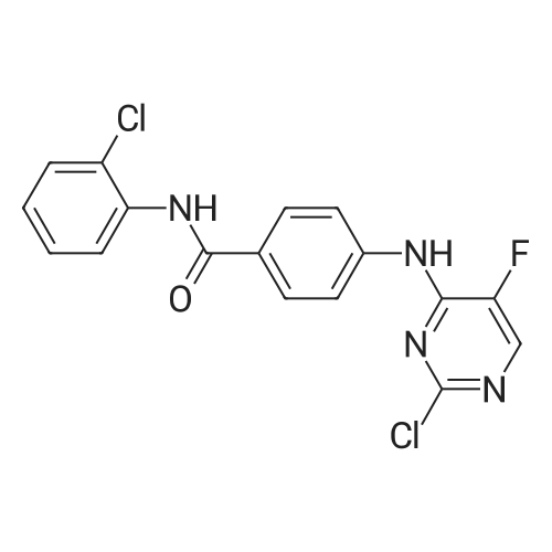 4-(2-Chloro-5-fluoropyrimidin-4-ylamino)-N-(2-chlorophenyl)benzamide
