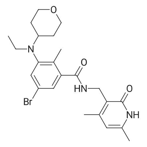 5-Bromo-N-((4,6-dimethyl-2-oxo-1,2-dihydropyridin-3-yl)methyl)-3-(ethyl(tetrahydro-2H-pyran-4-yl)amino)-2-methylbenzamide