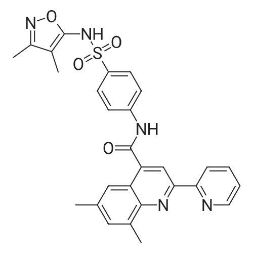 N-(4-(N-(3,4-Dimethylisoxazol-5-yl)sulfamoyl)phenyl)-6,8-dimethyl-2-(pyridin-2-yl)quinoline-4-carboxamide