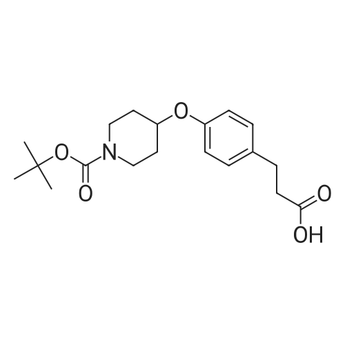 3-(4-((1-(tert-Butoxycarbonyl)piperidin-4-yl)oxy)phenyl)propanoic acid